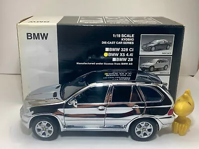 1:18 1/18  Kyosho CHROME BMW Model Car X5 4.4i CHROME Edition 08521CR • $199.99