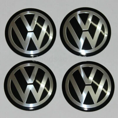 $9.99 • Buy 4 For Volkswagon Steering Wheel Sticker Cover Hub Cap Emblem Badge Logo 56-120mm