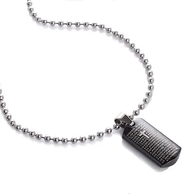 Mens Jewelry Mens Jewelry In Steel Dog TagMens Pendant Which Is A Solid Tablet • £6.99