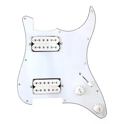 Guitar Prewired Loaded Pickguard For Fender Stratocaster Strat Humbucker White • $40.57