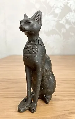 Vintage Ancient Egyptian Cat Bastet - Collectable Stone Figurine Statue • £16.99