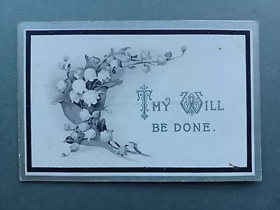 1925 In Memoriam Card Thomas Lambert Dolphinholme Lancs Lily Of Valley • £5.25