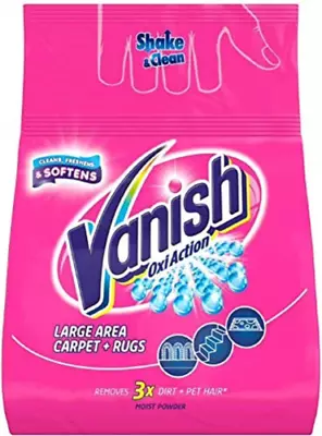 Vanish Carpet Cleaner + Upholstery Power Powder Large Area Cleaning 650 G   • £10.99