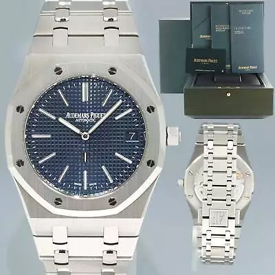 2022 PAPERS Audemars Piguet Anniversary Blue Steel 16202ST.OO.1240ST.01 Watch • $71992.13