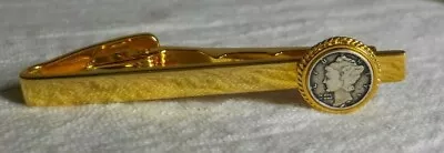 $4 • Buy Twotone Metal Spring Bar Clasp W/mercury Head Dime Decor 2 1/8  L 1/2  W 7 Gms