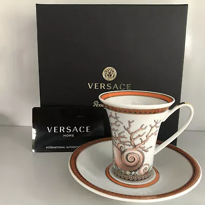 VERSACE Etoiles De La Mer ESPRESSO CUP & SAUCER 5 Inch Rosenthal New BOX  • $139