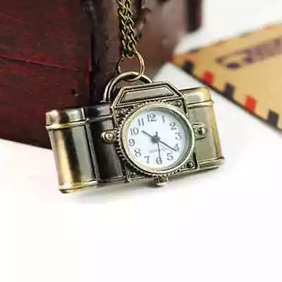 Camera Watch Necklace NEW Pocket Watch Vintage Photographer Gift • $15.95