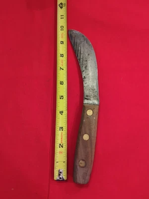 $17 • Buy VINTAGE ANTIQUE Hammer Forged Carbon Steel Hunting Skinning Fish Knife