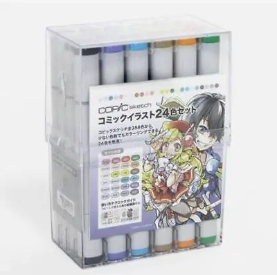Comic Illustration 24 Color Set With Copic Pen Marker Pen Anime Manga • $110
