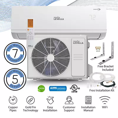 12000 BTU Air Condition Mini Split 21.4 SEER2 INVERTER Ductless Heat Pump 220V • $71