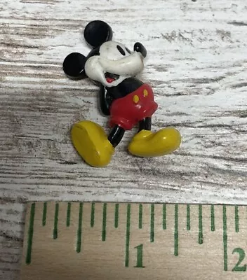 VTG Disney Mickey Mouse Waving Plastic Figural Lapel Pin Collectible • $9.99