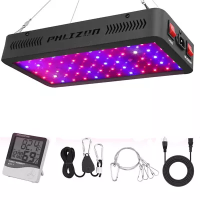 Phlizon 600W LED Grow Light Full Spectrum For Indoor Plants Hydro Veg And Flower • $99.16