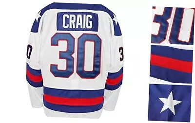 1980 Miracle On Ice Team Hockey Jersey 17 Jack O'Callahan 30 Medium #30white • $53.24