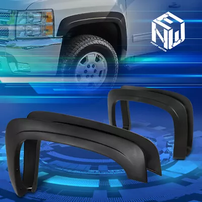 For 07-14 Chevy Silverado 1500 2500HD 3500HD 4Pcs OE Style Fender Wheel Flares • $70.88