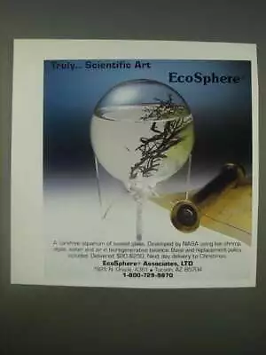 1989 Ecosphere Associates Ad - Truly Scientific Art EcoSphere • $19.99