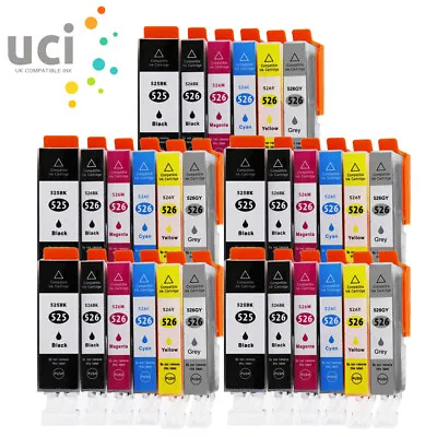 Lot UCI Ink Cartridge For Canon Pixma MG6220 MG8220 MG6150 MG6250 8250 WITH GREY • £13.59