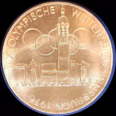 $25 • Buy Austria 1976, 100 Schilling Old World Silver Coin Ch.BU #1423