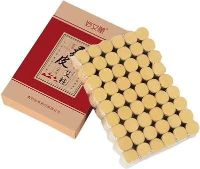 54pcs Mulberry Paper Rolls Moxa Cone 10 Years Gold Mugwort Chinese Moxibustion • $30.32