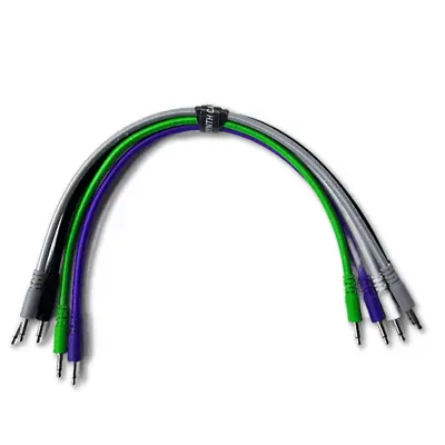 Braided Eurorack Patch Cables (5 Pack) - 3.5mm 1/8  Mono TS Audio Cable • $18.99