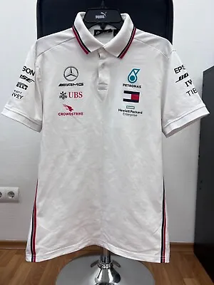 MERCEDES BENZ AMG PETRONAS TEAM RACING POLO Sz M • $29.99