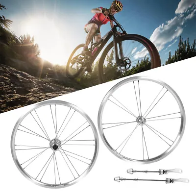 $147.29 • Buy (Silver)AMONIDAAluminium Alloy Sturdy And Durable V Brake Bicycle Wheelset