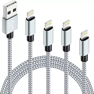 Idison Iphone Charger Cable 4 Pack Lightning Cable 3m2m2m1mmfi Certified Br • £7.59