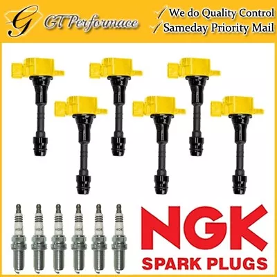 Performance Ignition Coil & NGK Spark Plug 6PCS For Infiniti/ Nissan/ Suzuki V6 • $159.99