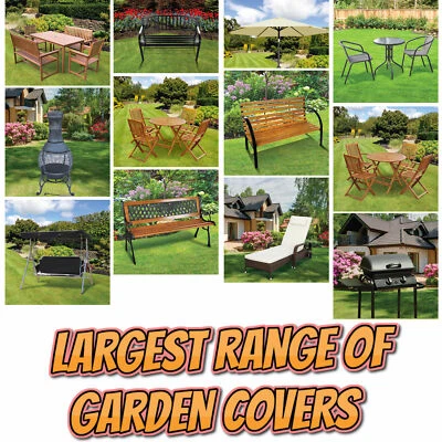 £7.99 • Buy Waterproof Garden Cover For Patio Furniture Table Chairs Parasol BBQ Hammock