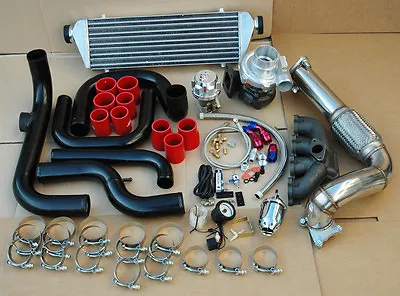 Acura Integra Dc2 B16 B18 B20 Blot-on Turbo Kit+ Aluminum Intercooler Piping Sqv • $804.99