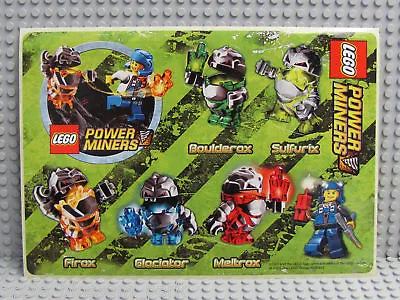 NEW Lego Minifig Power Miners SCRAPBOOK STICKERS Rock Monsters/Crystals/Dynamite • $2.99