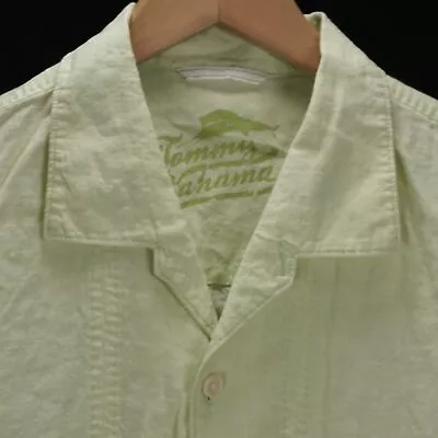 Tommy Bahama Short Sleeve Linen Shirt Mnt Green Mens Size Xl • $17.99