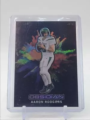 Aaron Rodgers 2023 Obsidian Black Color Blast Ssp Jets Q1910 • $1