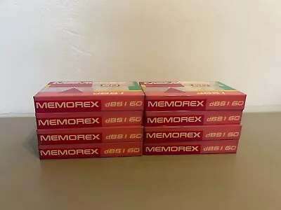 Memorex DBSI C60 (1989-90) Ferric Blank Audio Cassette Tapes X8 Bundle Joblot • £34.99