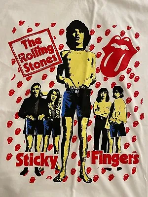 Rolling Stones Shirt Sticky Fingers Mick Jagger Keith Richards Garage Mod Punk • $13.99