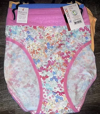 Joyspun ~ 3-Pair Womens High Cut Brief Underwear Panties Modal Blend ~ M • $16.01