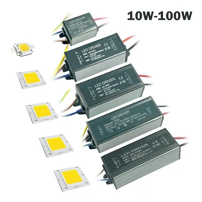 LED Chip Driver Power Supply Transformer 100W 50W 30W 20W 10W DC 12V-38V Lights • £5.03