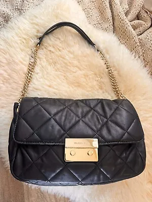 Michael Kors Sloan Large Quilted Lambskin Leather Handbag! • $119