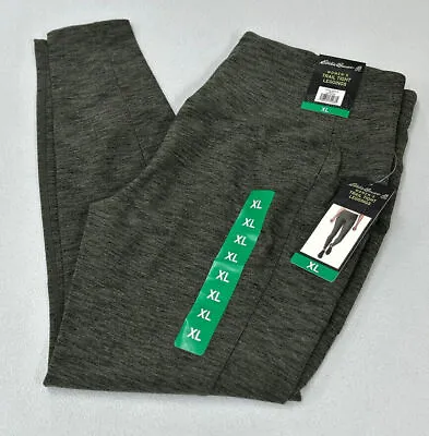 Eddie Bauer Women's Green Heather Trail Leggings – NWOT (XS S M L XL XXL) • $12.99