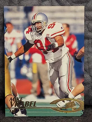 1997 Press Pass - Gold #28 Mike Vrabel (RC) ROOKIE - Ohio State • $2.49