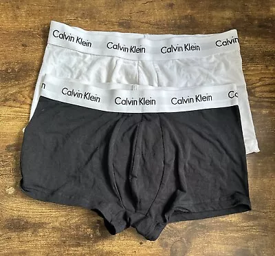 Calvin Klein Shorty Boxer Briefs X 2 Men’s Black/White Size M #REFA11 • £17.99