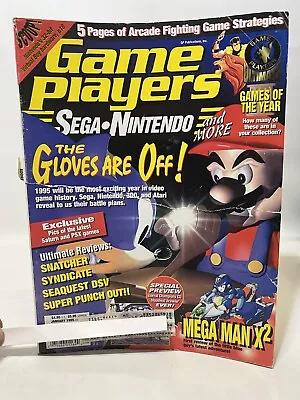 Game Players Magazine Vol 8 Issue 1 January 1995 SEGA Nintendo Mario Sonic • $12.99