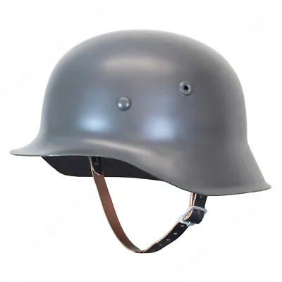 £68.95 • Buy Reproduction WW2 German M42 Helmet - Leather Liner Quality Steel  Army Stalhelm