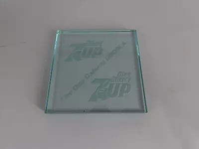 Diet 7UP Diet Cherry 7UP UNCOLA Glass Tile Award RARE Vintage • £37.12