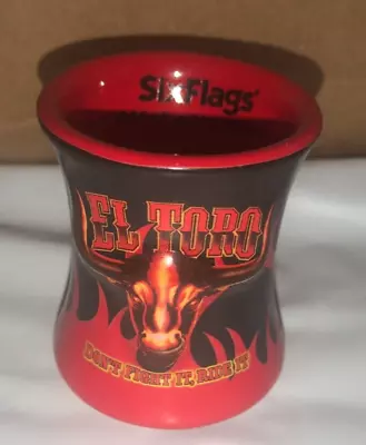 Six Flags Great Adventure Team Park EL TORO Roller Coaster Short Shot Glass RARE • $19.99