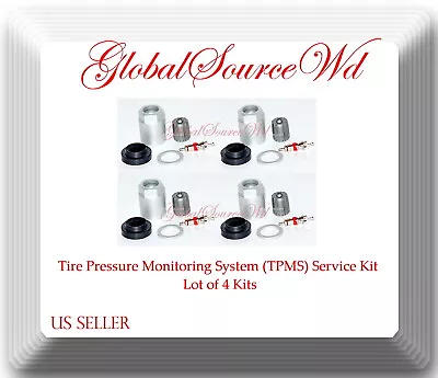 4 Kits TPMS Sensor Service Kit Fits: GM Chrysler Dodge Mitsubishi Jeep Nissan & • $13.40