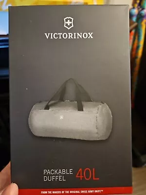 New Victorinox Travel Packable Duffel 40 L Gray In Box • $65