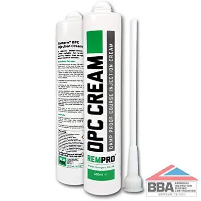 Rempro 1 X 400ml DPC Damp Proofing Course Cream | Barrier Treatment & Control • £18.99