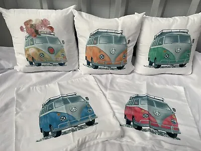 Camper Van Cushion Campervan Motor Home Camper Van Cushion Gift Present • £8.99