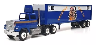 Winross 1/64 Scale WR013 - Ford Truck & Trailer Sallunga Fire Co. - Blue • $49.76