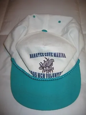 Vintage Manatee Cove Marina Vintage 90's MCM Volunteer Hat Cap Mens • $6.99